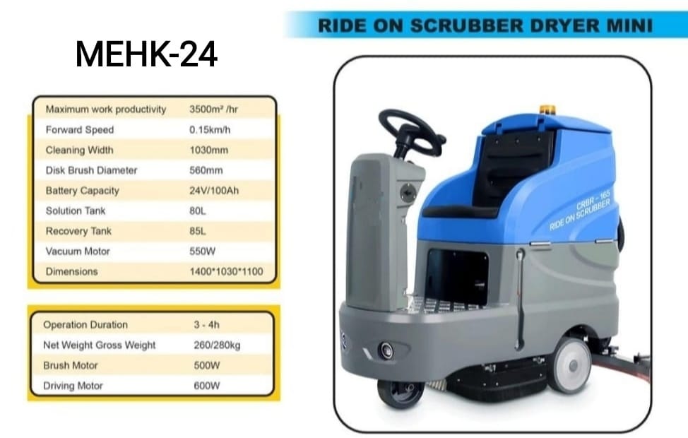 RIDEON SCRUBBER DRYER MINI
